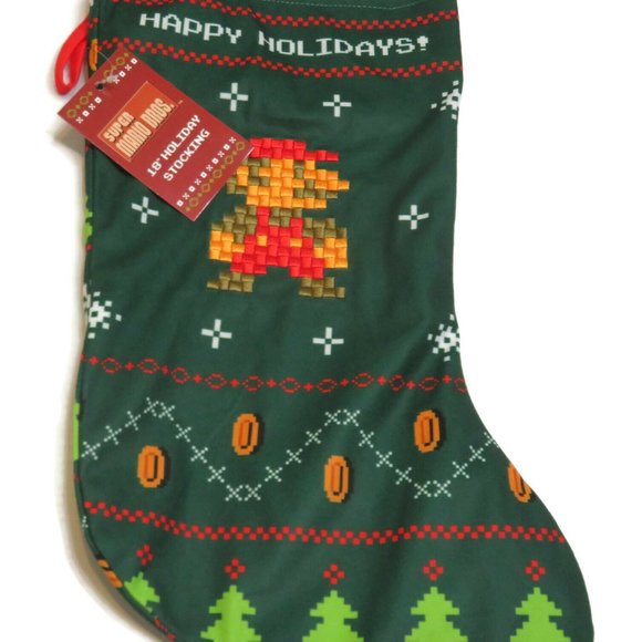 Nintendo | Holiday | Super Mario Nintendo Christmas Holiday 8 Stocking ...